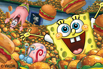 spongebob eats garys food