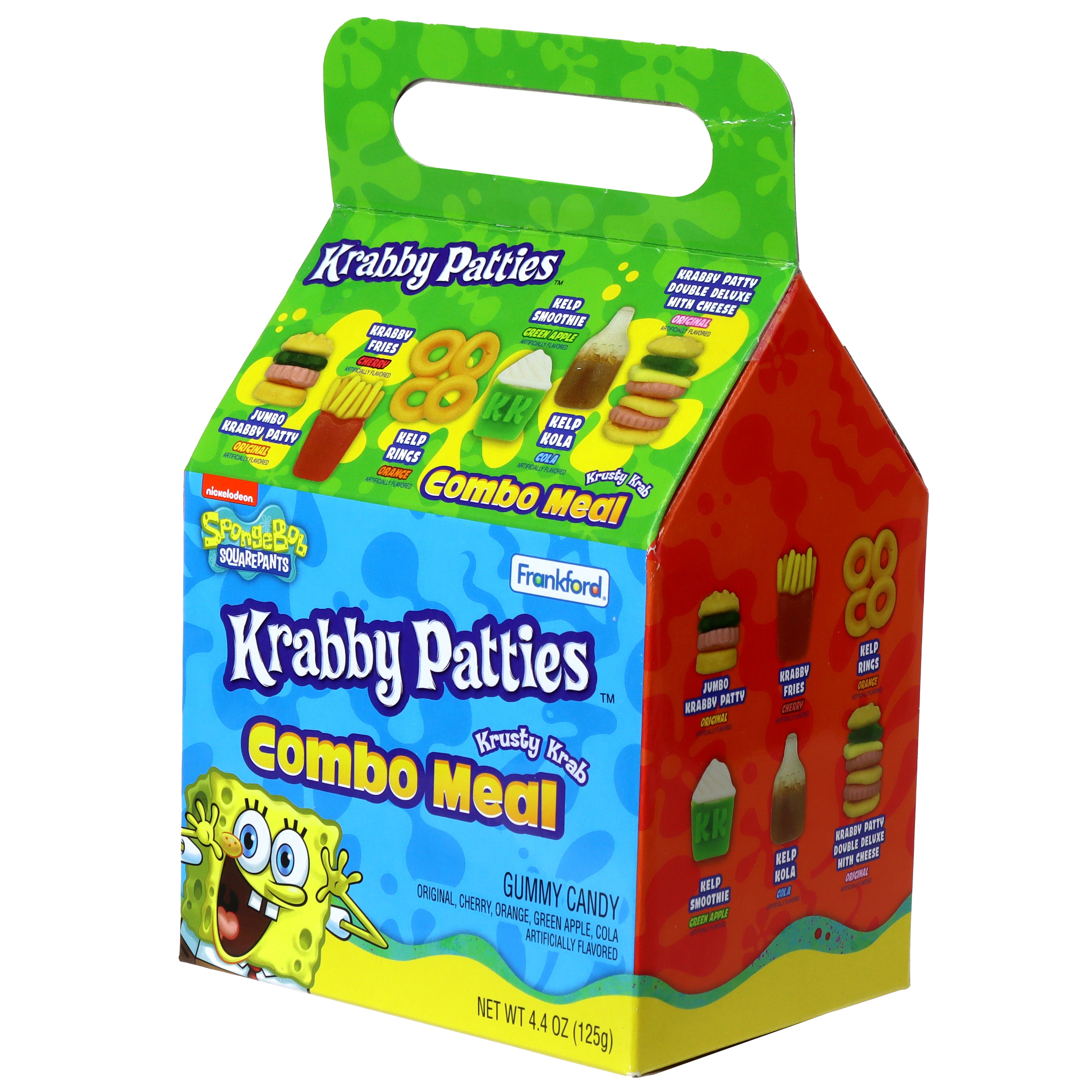 Spongebob Squarepants Krabby Patties Gummy Candy Combo Meal Frankford Candy 1136