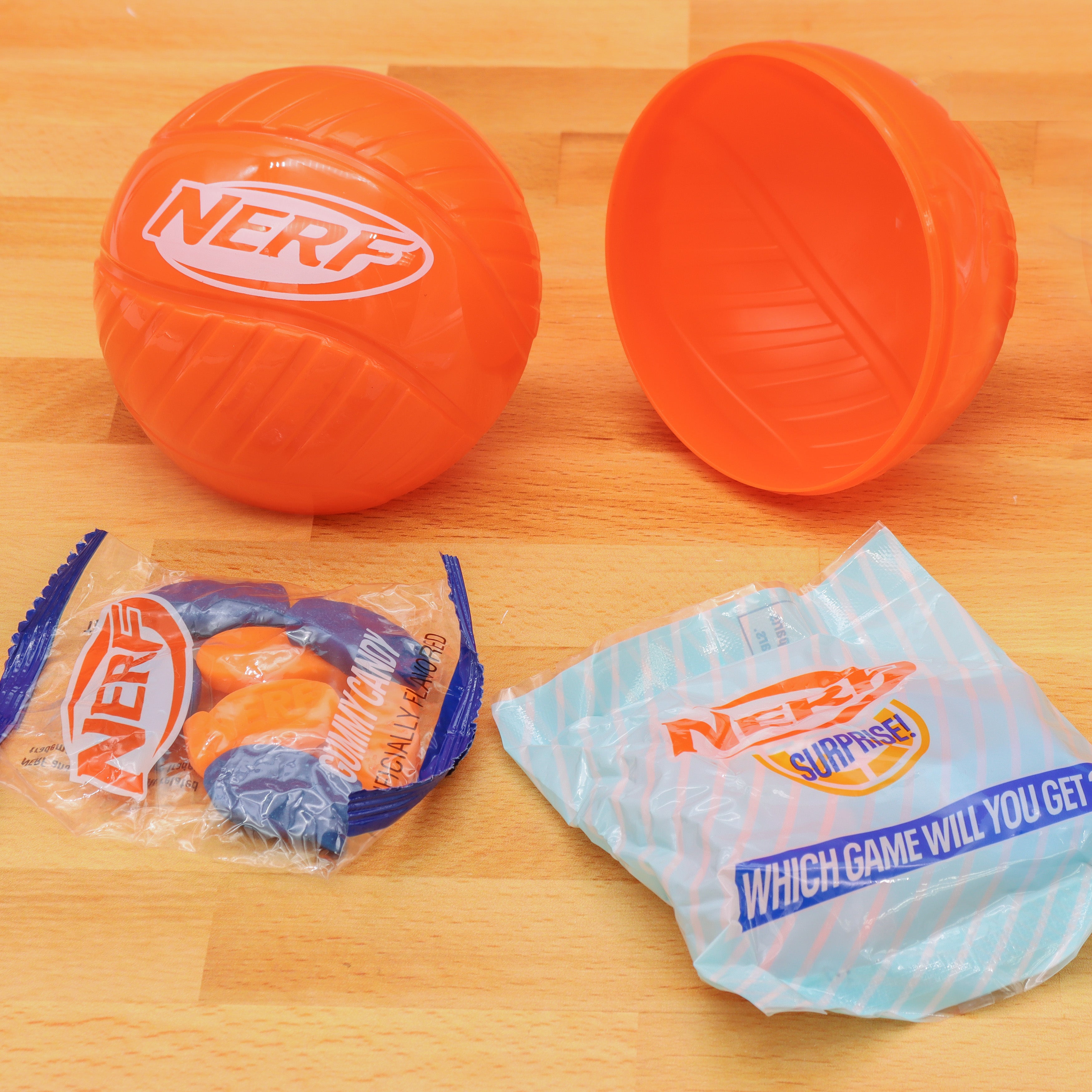 NERF Surprise Mini Sports Game and Gummy Candy 4 Pack Frankford Candy