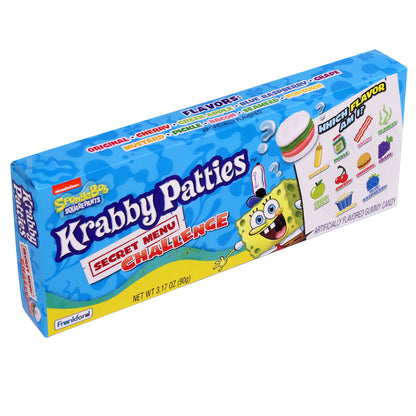 SpongeBob SquarePants Krabby Patties Gummy Candy Secret Menu Challenge