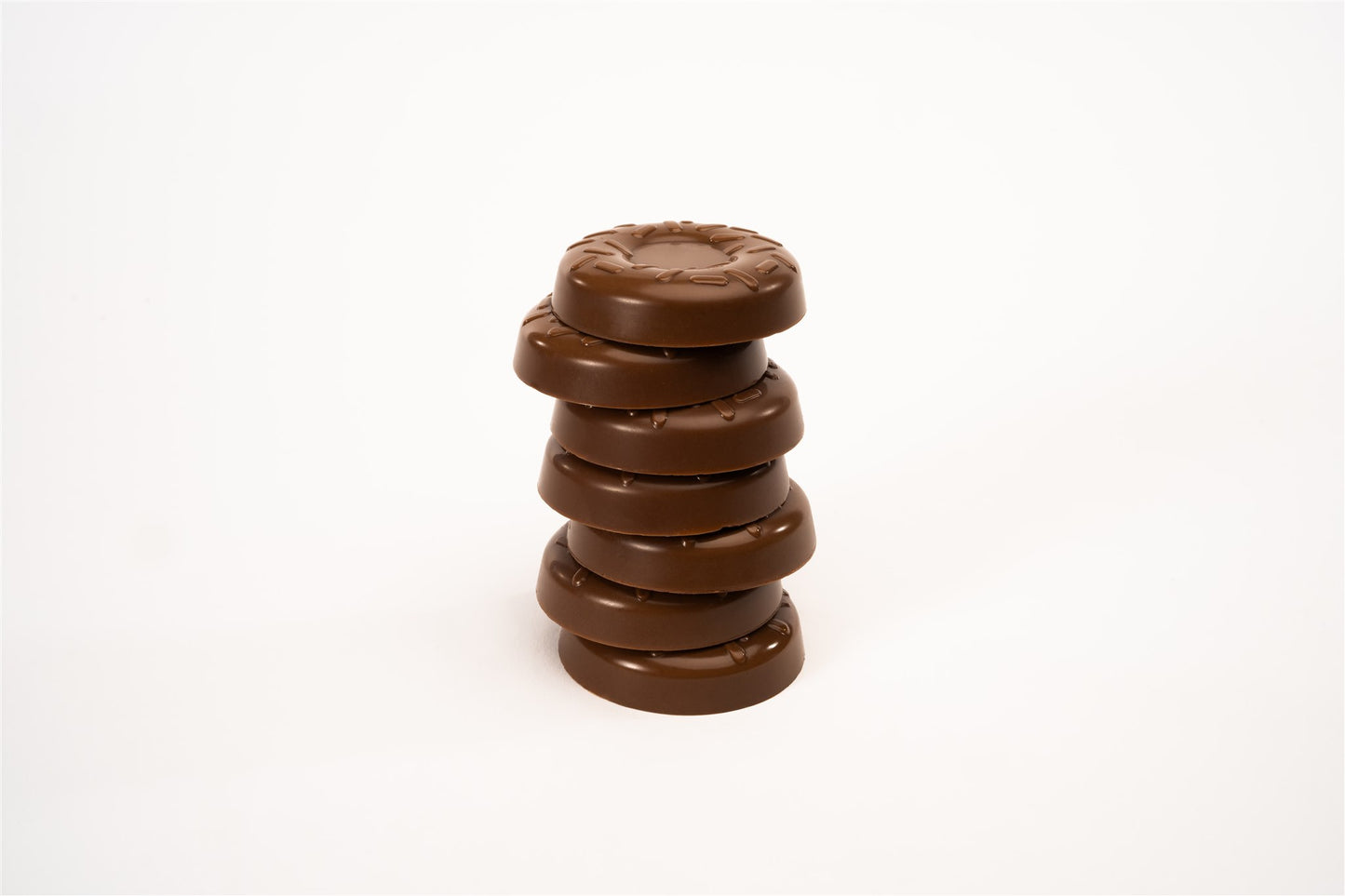 Stack of Dunkin brownie batter chocolates 