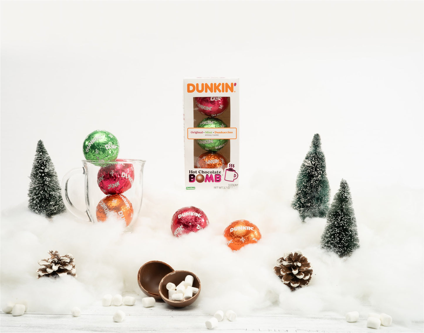 Dunkin' 3 Pack Hot Chocolate BOMB® Gift Set