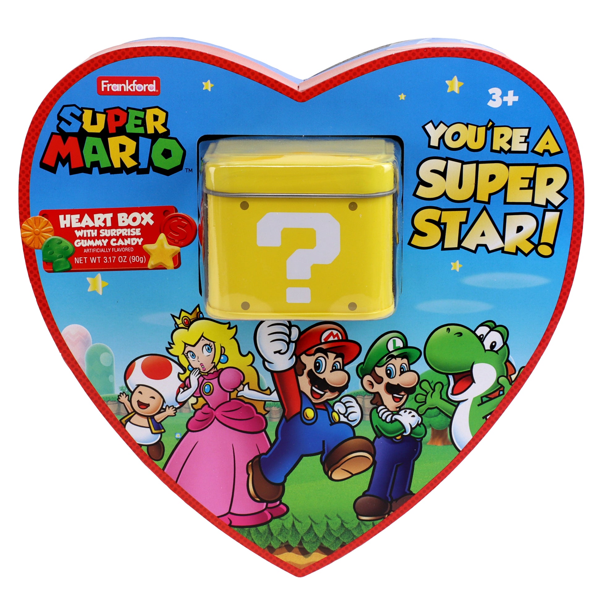 Front of mario suprise heart box 