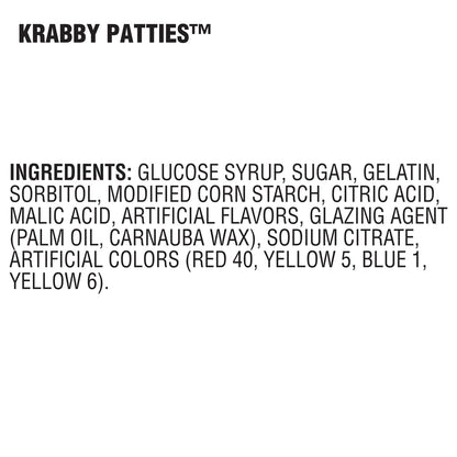 Ingredients for krabby patties