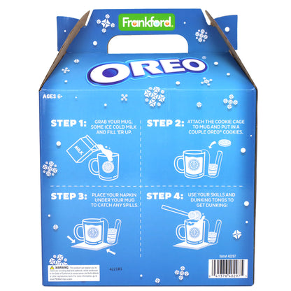 Back of oreo dunk set with instructions 