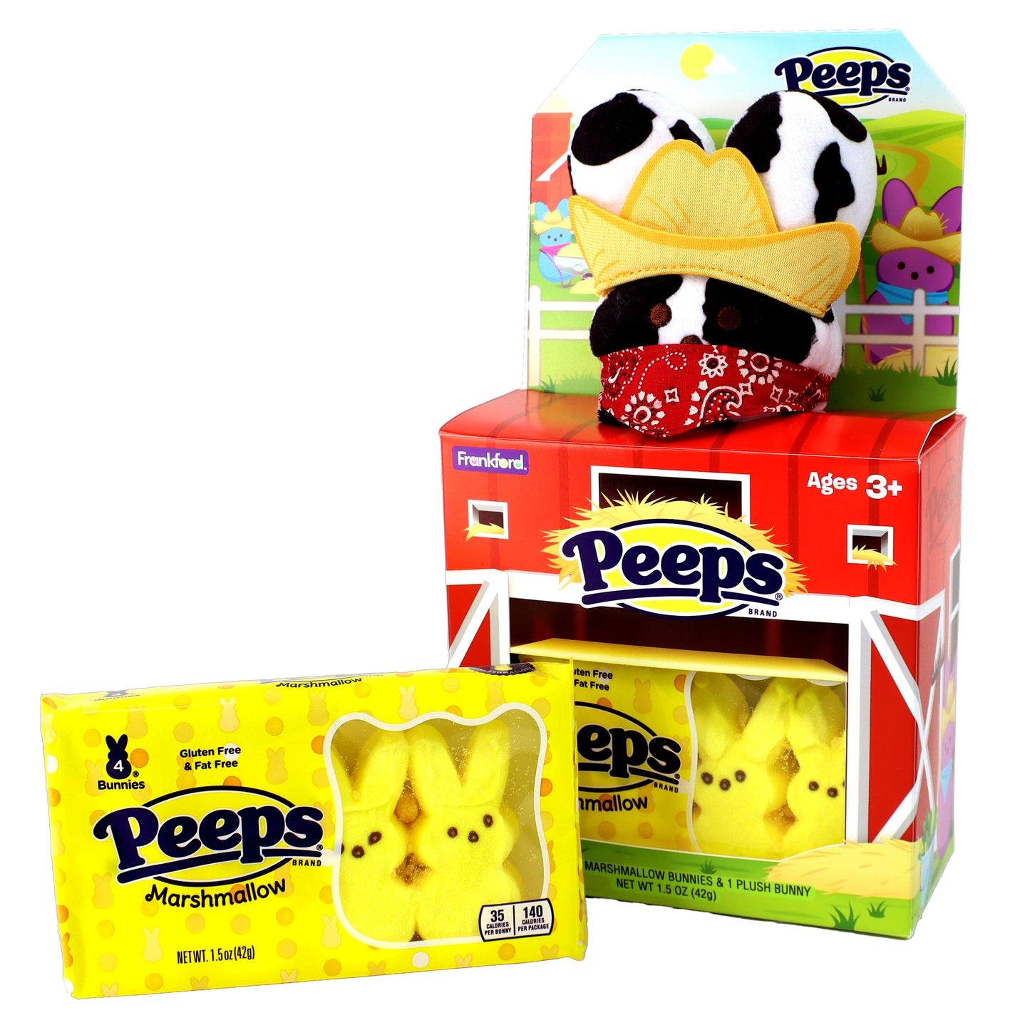 Peeps Farmhouse Bunny Plush Gift Set