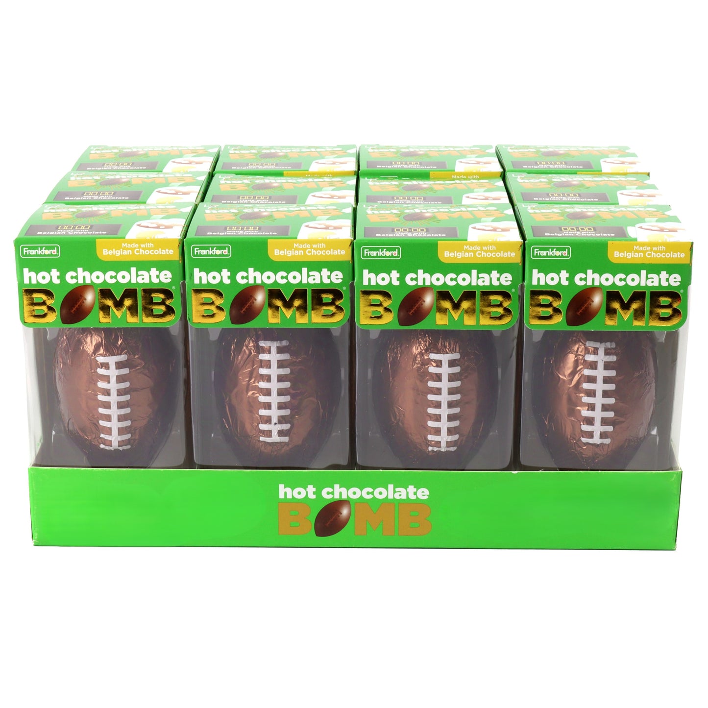 Frankford Candy Football Hot Chocolate BOMB®, 12 Pack