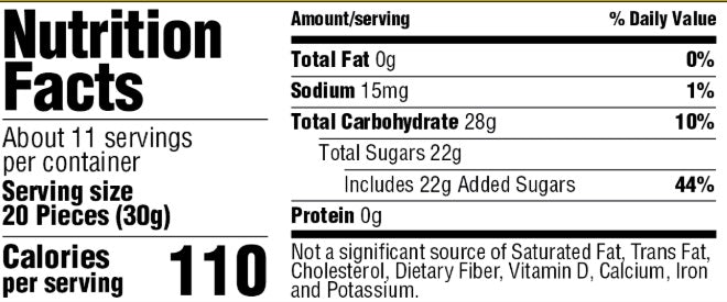 Dunkin' Refreshers Nutrition Facts 