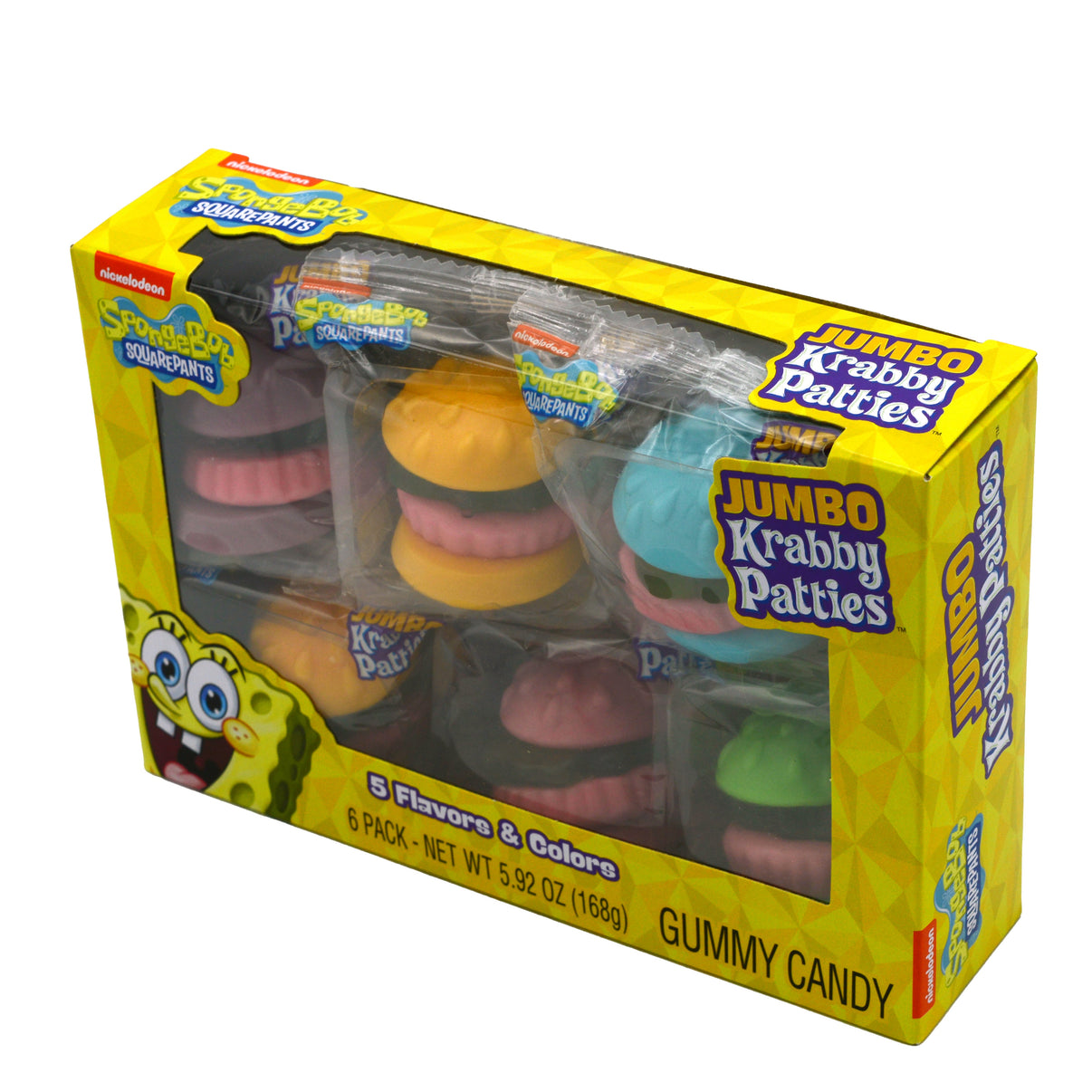 Spongebob Jumbo Krabby Patties Assorted Flavors Frankford Candy 7259