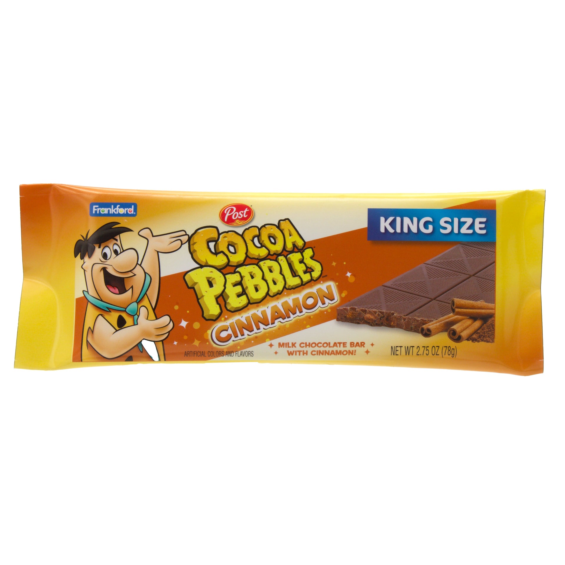 Cocoa Pebbles King Size Candy Bar, Bulk Pack of 18 Individually Wrapped Bars,for Kids Girls Boys Teens Adults by Frankford Candy