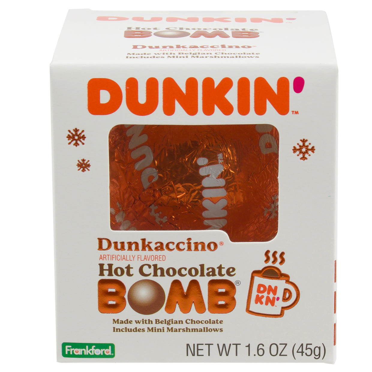 Dunkin' Dunkaccino Hot Chocolate Bomb™ – Frankford Candy